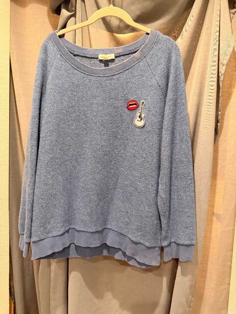 Honey Punch Blue Sweatshirt Size Large